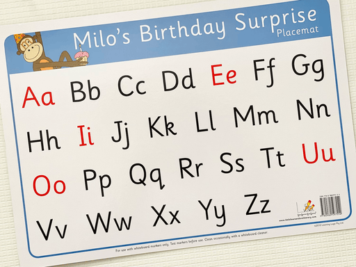 Milo's Birthday Surprise Placemat - My Playroom 