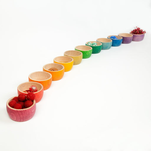 Grapat Rainbow Bowls 12 Pieces 18m+ - My Playroom 