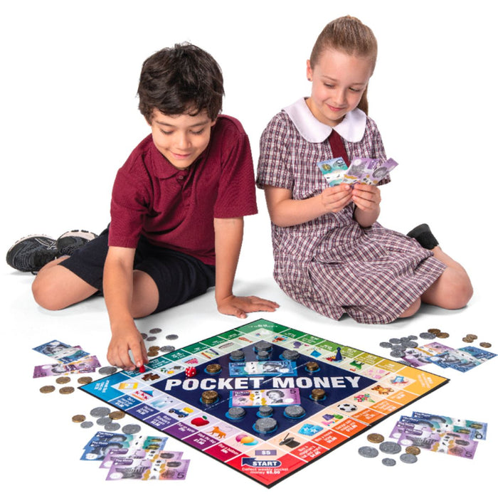 Pocket Money Board Game 1 Spend or Save Learn Exchange Equivalent 5yrs+