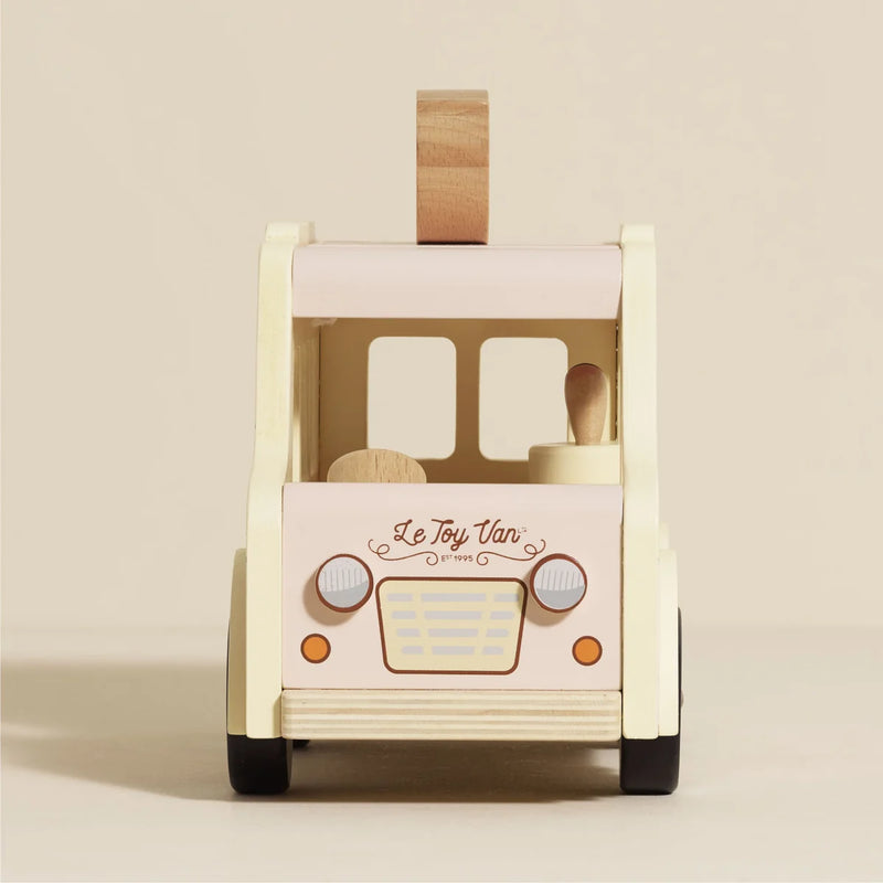 Le Toy Van Wooden Ice Cream Van Daisylane Vintage Pretend and Imaginative Play 3yrs+