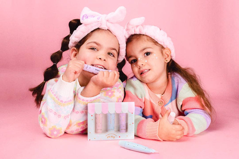 Oh Flossy Natural Lip Gloss 3pc Set Kids Makeup Set Best Seller Most Loved in Store 3yrs+