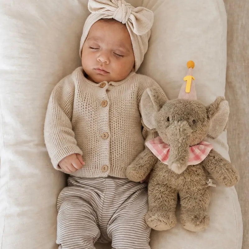 Priscilla the Party Elephant Soft Plush Toy 30cm Gift Idea for Baby and Toddlers 0m+