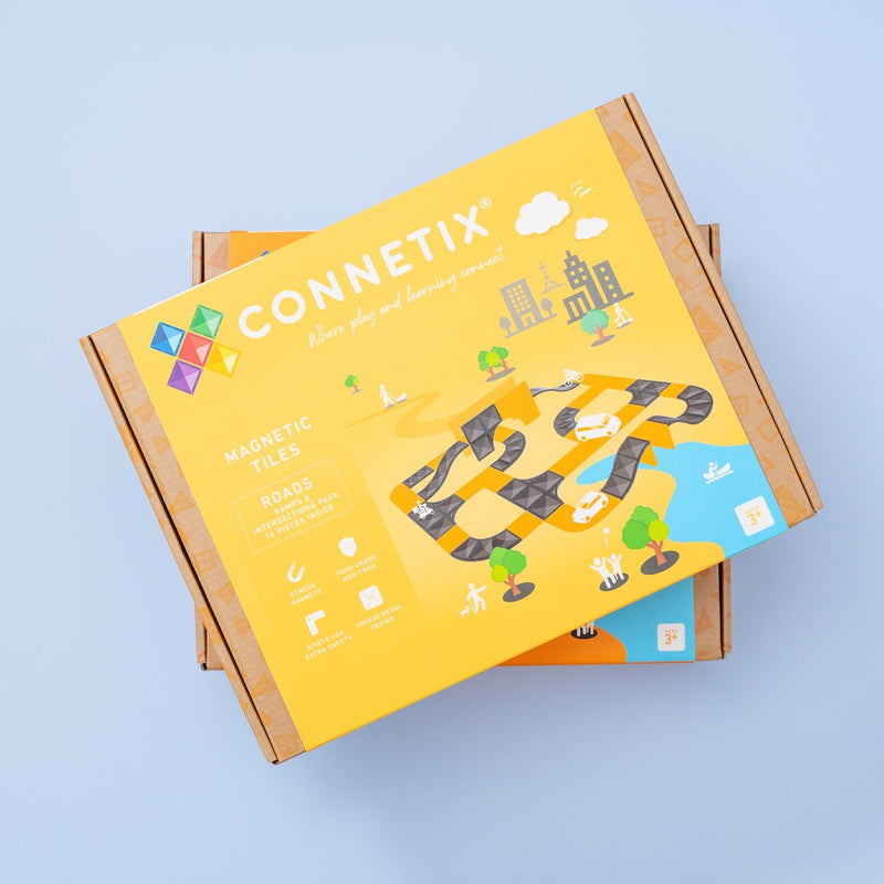 Connetix Ramps & Intersections Pack 16pc Best Seller 3yrs+
