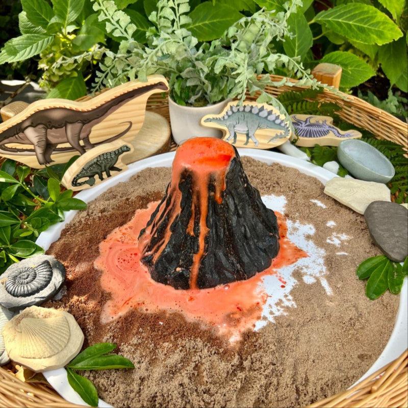 Play Volcano by Yellow Door Dinosaur toy Early Science STEM Toys Developmental Toys for Toddlers 2yrs+