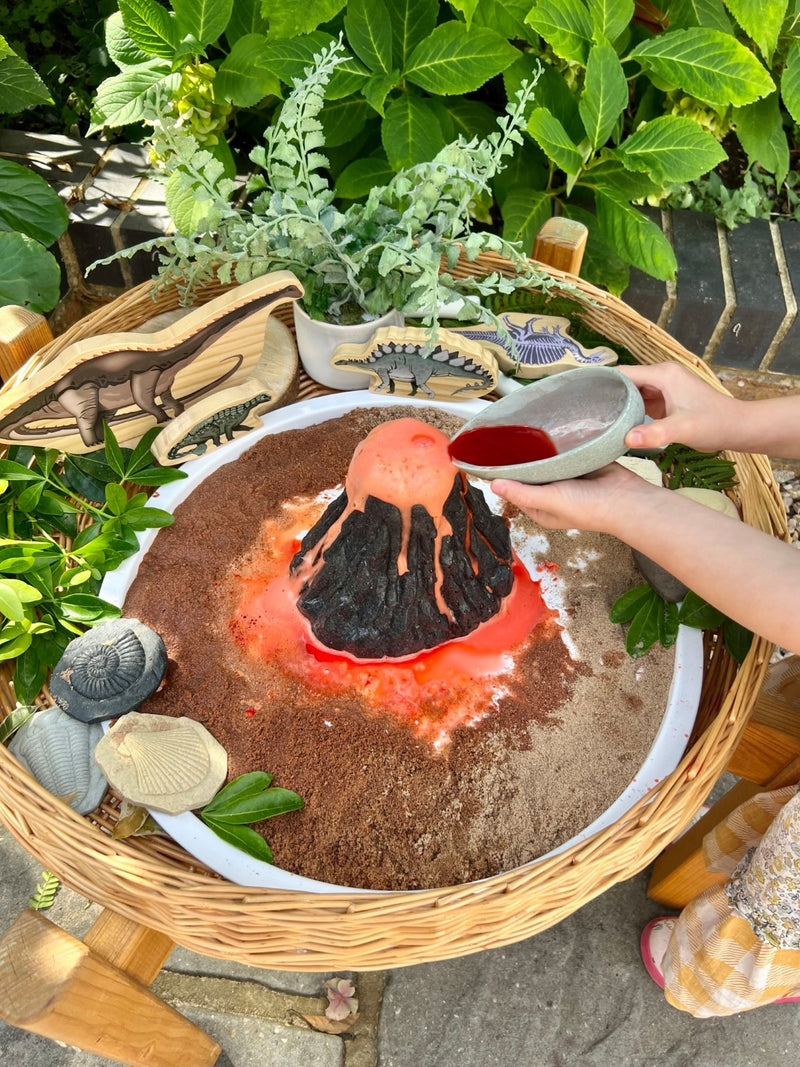 Play Volcano by Yellow Door Dinosaur toy Early Science STEM Toys Developmental Toys for Toddlers 2yrs+