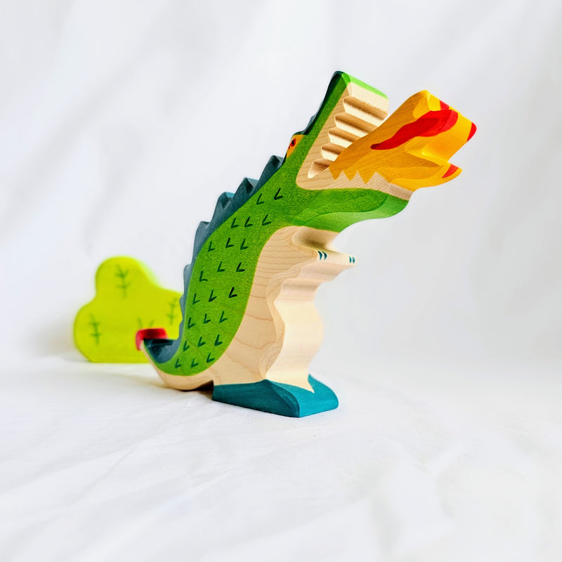 Holztiger Green Dragon Wooden Animals Dinosaur toy Dinosaur and Dragon Theme 3yrs+