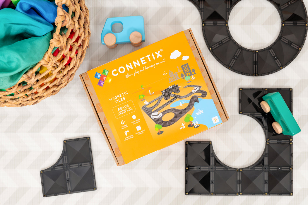 Connetix Creative Roads Pack 48 pc NEW 2024