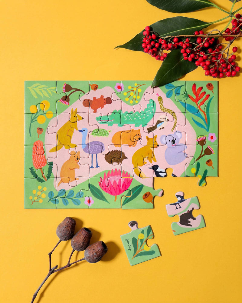 Journey Of Something G'day Yay 24 Piece Kids Puzzle Australian Animals 4yrs+