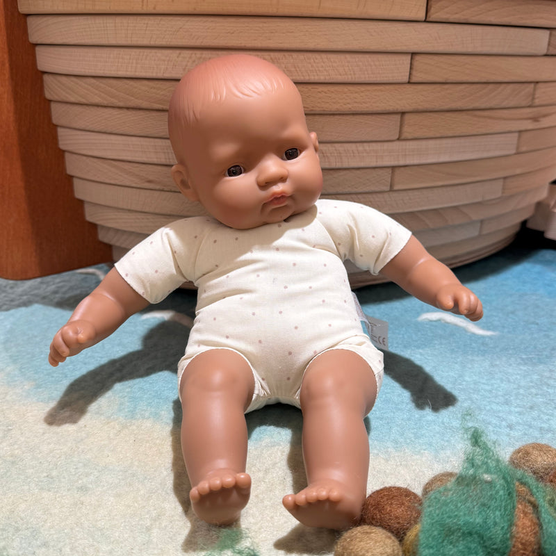 Miniland Soft Body Doll Hispanic Baby Toys 32cm Baby Gifts Idea 18m+