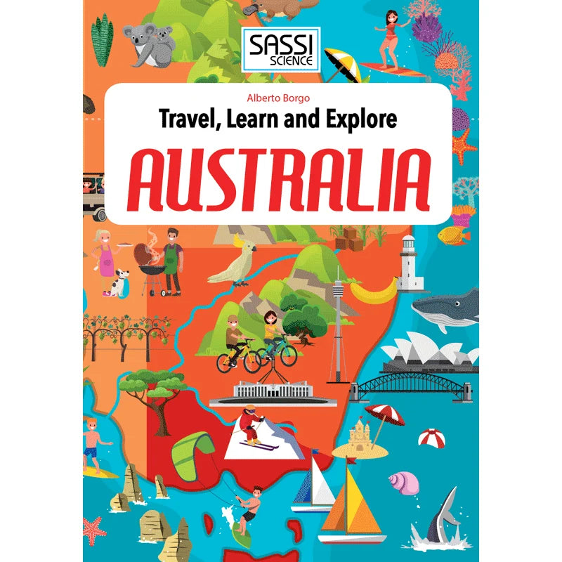 Travel, Learn and Explore Australia 210pc Book and Puzzle Set by Sassi Gift Set 6yrs+