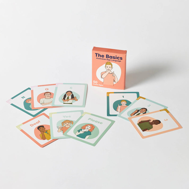 Auslan Flash Cards Set of 4 200pcs by Springtime Education Australian Sign Language Early Literacy Communication Skills NDIS 3yrs+