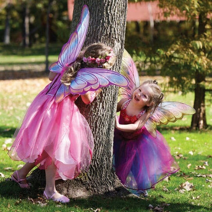 Glitter Rainbow Wings by Great Pretender Costumes Fairy Unicorn Castle Theme 3yrs+