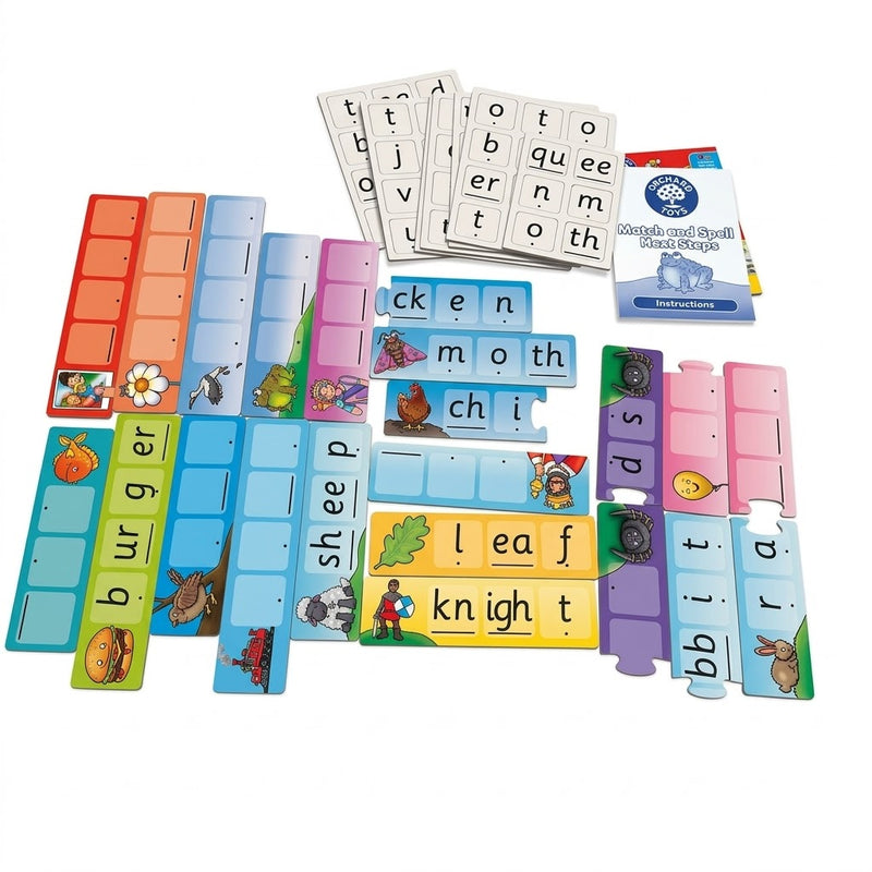 Orchard Toys Game Match and Spell Next Steps Early Literacy Phonics Cognitive Language 4yrs+