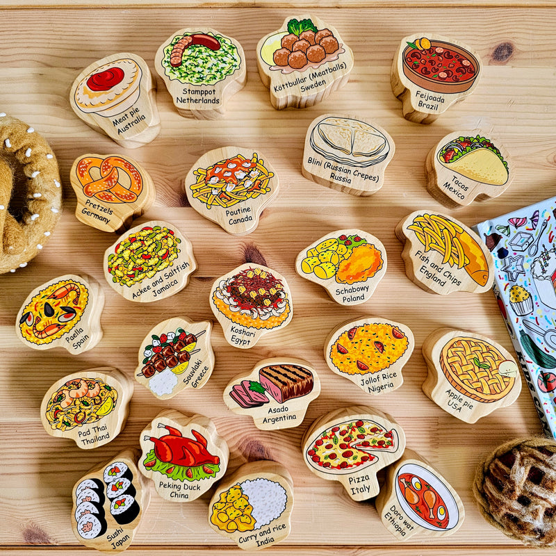 The Freckled Frog Food Around the World Pretend & Imaginative Play Toddler Toys Gifting Idea for 12m+