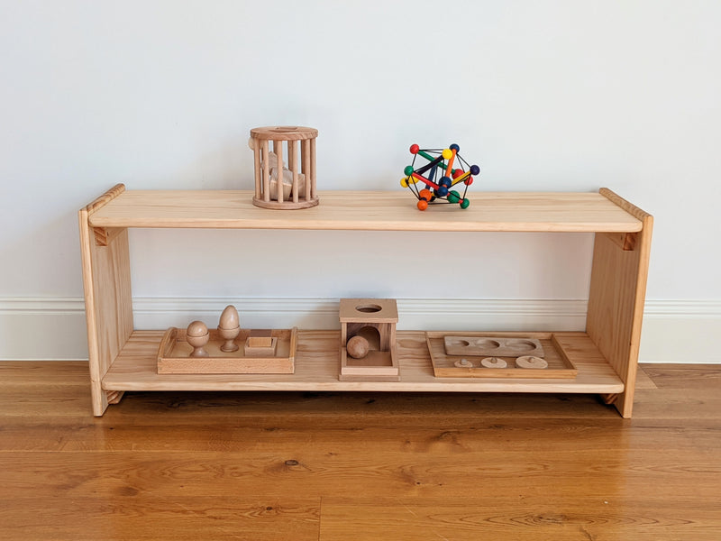 Montessori Shelf Australian Made Infant Toy Shelf 100(L) x 28(W) x 40(H)cm Best Seller Kids Furniture (Furniture Shipping)