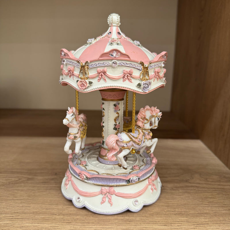Carousel Music Box Revolving Horse Princess Pink Gifting Ideas Best Seller Most Loved in Store