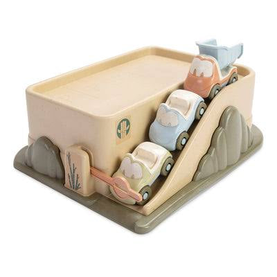 Dantoy Bio Plastic Garage with 3 Cars Play Set Toy Car Gifting Idea for 12m+