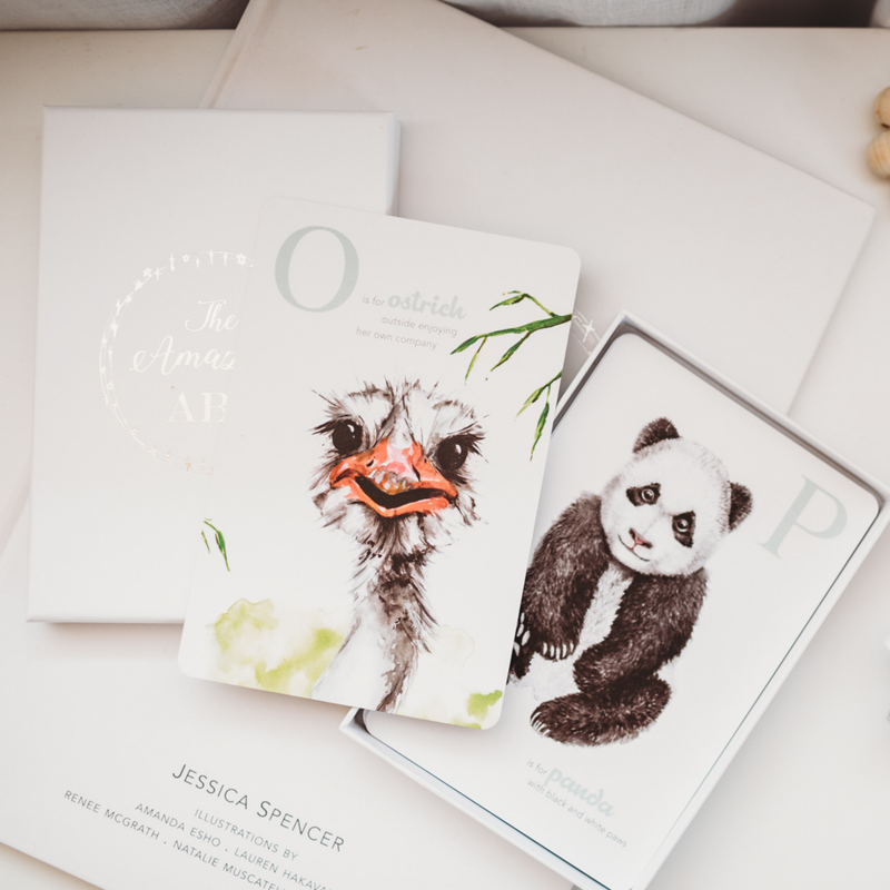 Adored Illustrations The Amazing ABC Flash Cards Early Literacy Phonics Memory Card Game 3yrs+