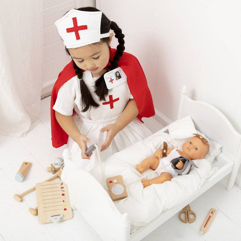 Wooden Doctor Set 11pcs by Make Me Iconic Occupation Pretend and Imaginative Play 3yrs+
