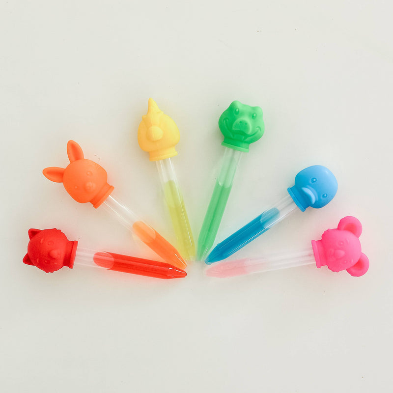 Curious Columbus Pipette Silicone Craft Droppers Aussie Animal Art and craft for kids Early Science STEM Toys 3yrs+