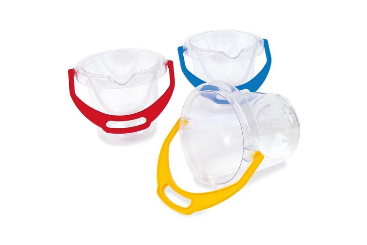 Classic Clear Kids Bucket with Lip for your next Science Sensory experiment 1.2L by Dantoy Sensory Outdoor Play Tools Developmental Toys for Toddlers 2yrs+