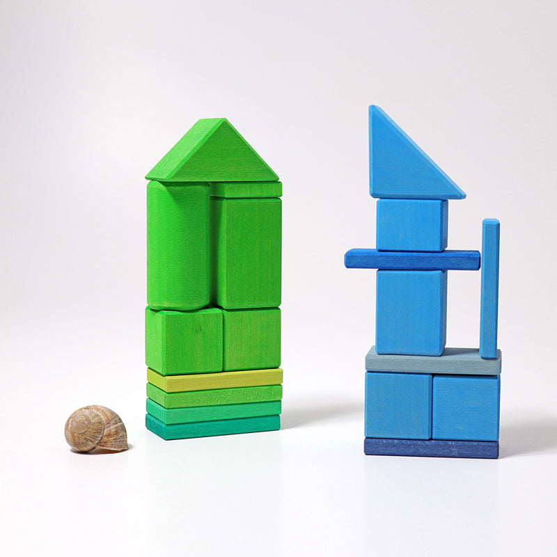 Grimm's Shape and Colours Building Blocks Set 3yrs+
