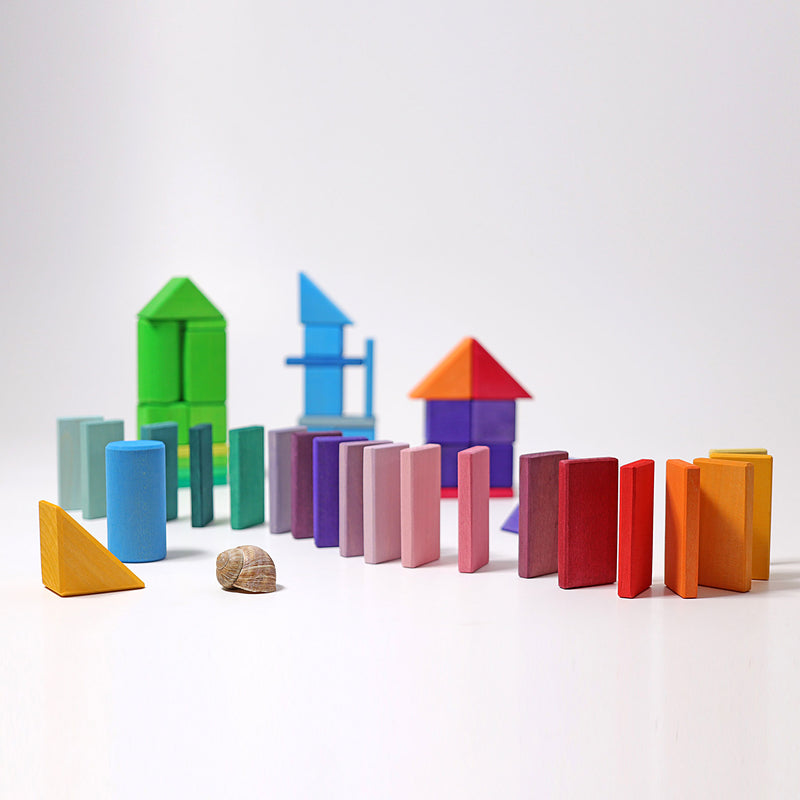 Grimm's Shape and Colours Building Blocks Set 3yrs+