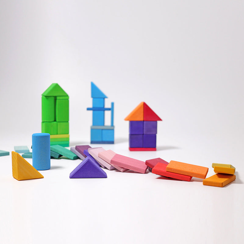 Grimm's Shape and Colours Building Blocks Set 3yrs+