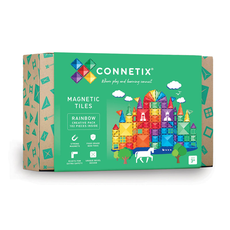 Connetix Tiles Rainbow Creative Pack 102 Piece Best Seller Most Love in Store 3yrs+