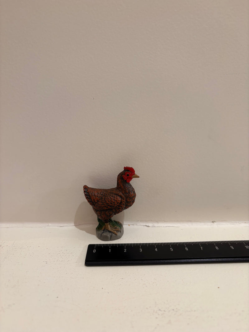 Bantam Hen Figurine by Safari Ltd Farm Collection Animal Figurines 3yrs+