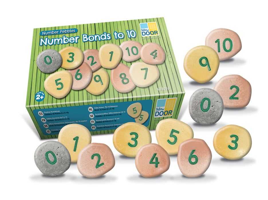 Yellow Door Number Tactile Pebbles - Number Bonds 0 to 10 2yrs+