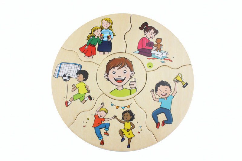 Beleduc Humanico Emotions Puzzle Social-Emotional Cognitive Developmental Toys for Toddlers 3yrs+