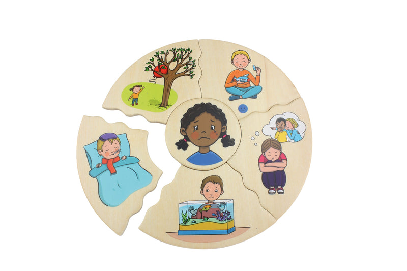 Beleduc Humanico Emotions Puzzle Social-Emotional Cognitive Developmental Toys for Toddlers 3yrs+