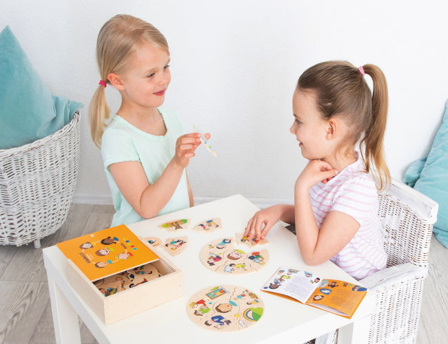 Beleduc Humanico Emotions Puzzle Social-Emotional Cognitive Developmental Toys for Toddlers 3yrs+