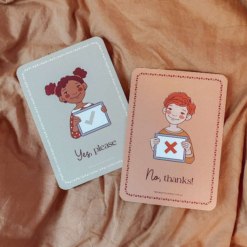 The Creative Sprout Communication Cards for Kids Social-Emotional Behavioural Wellbeing Life Beliefs and Values 3yrs+