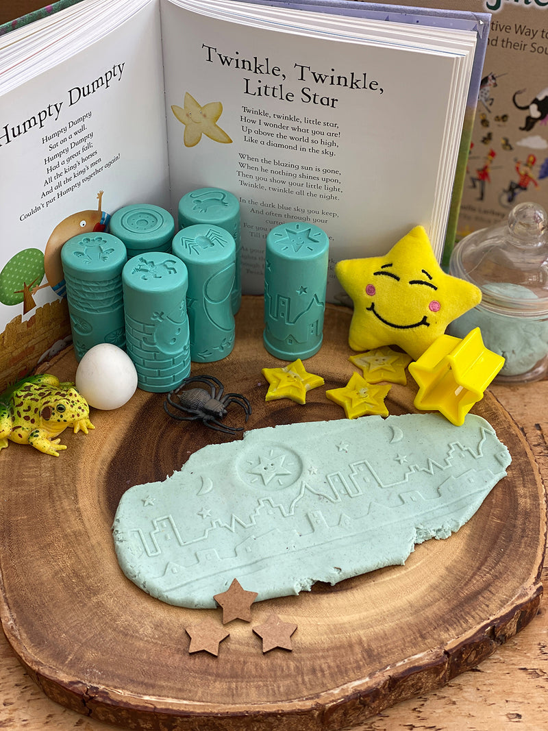 Yellow Door Let's Roll Nursery Rhymes Rolling Pin Art and Craft for Kids Playdough Sand Toys Sensory Toys Toddler 2yrs+