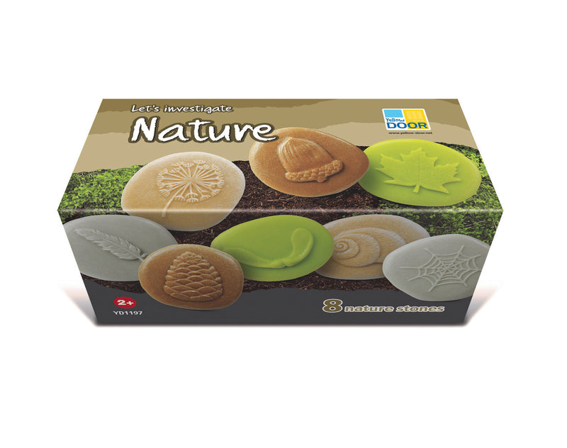 Yellow Door Let’s Investigate Nature Set of 8 Sensory Stone Playdough Sand Toys Sensory Toys Developmental Toys for Toddlers Gifts Idea 2yrs+