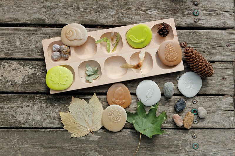 Yellow Door Let’s Investigate Nature Set of 8 Sensory Stone Playdough Sand Toys Sensory Toys Developmental Toys for Toddlers Gifts Idea 2yrs+