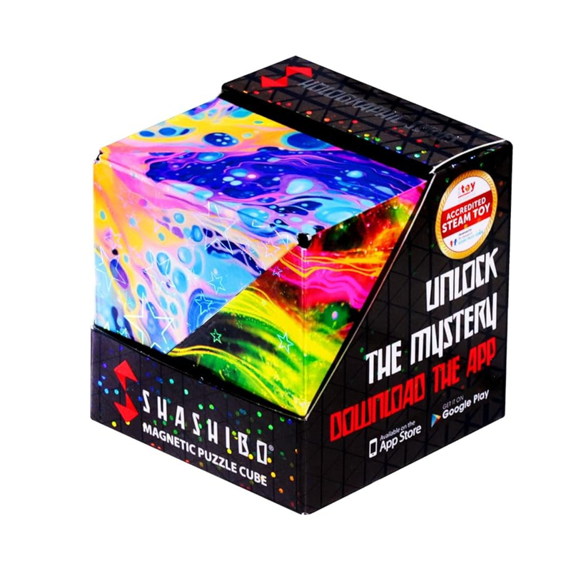 Shashibo Cosmos Shape Holographic Shifting Puzzle Box Fidget Travel Toys Sensory Toys 8yrs+