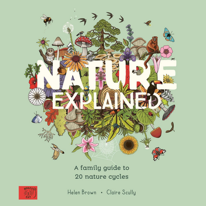 Nature Explained A Family Guide to 20 Nature Cycles (Hardcover) by Helen Brown Magic Cat