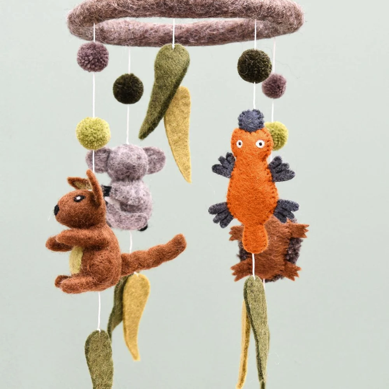 Tara Treasures Felt Australian Animals Baby Nursery Cot Mobile Australian Animals Baby Gifts Idea 0m+