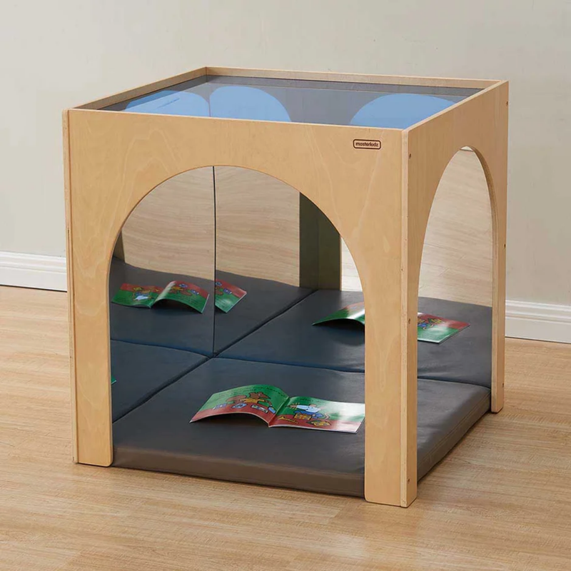Translucent Top Quiet House Mirrored Toddler Cube by MasterKidz 79(L) x 74(W) x 80(H)cm Kids Furniture (Furniture Shipping)