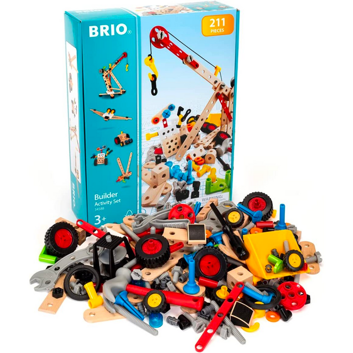 BRIO Builder Activity Set 211 Pieces Building Kit 3yrs+