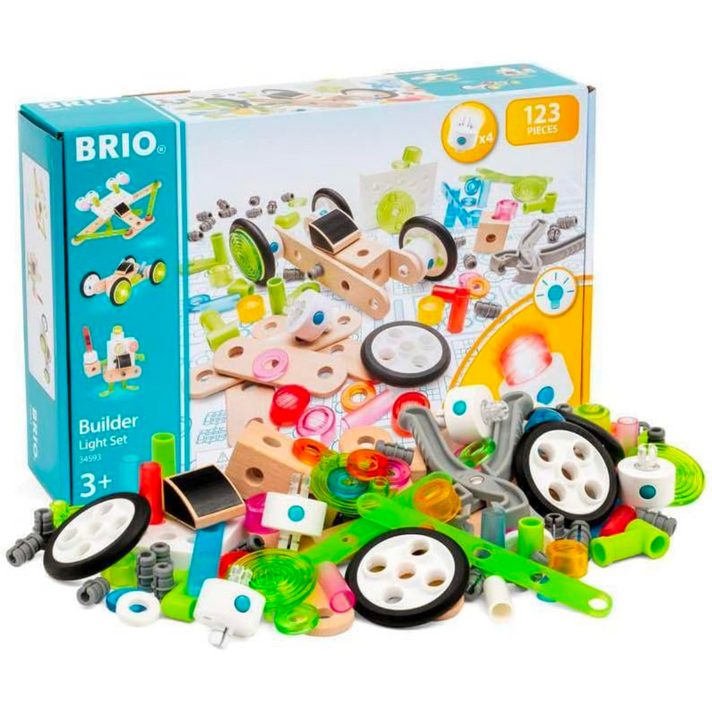 BRIO Builder Light Set 123 Pieces Building Kit Large Set Best Seller 3yrs+