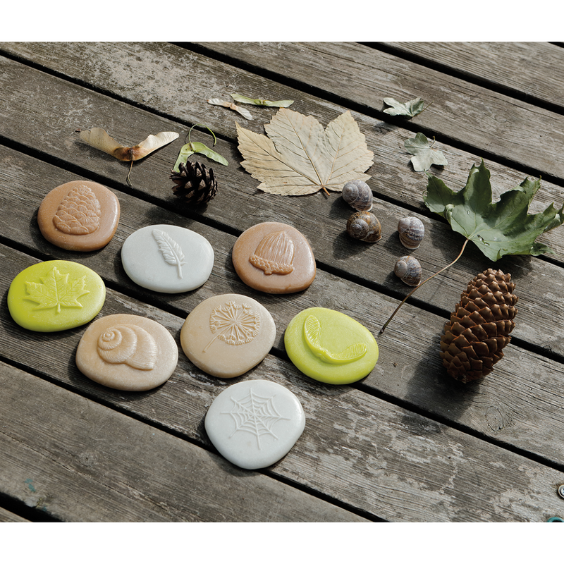 Yellow Door Let’s Investigate Nature Set of 8 Sensory Stone Playdough Sand Toys Sensory Toys Developmental Toys for Toddlers Gifts Idea 2yrs+