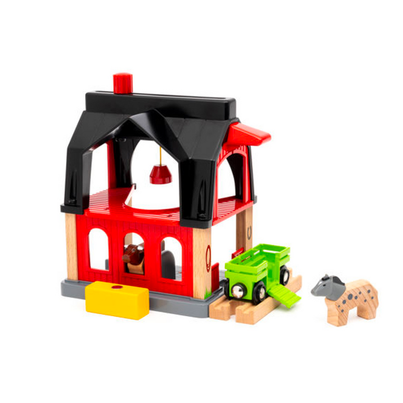 BRIO Animal Barn 6pcs Farm Animal Toys 3yrs+