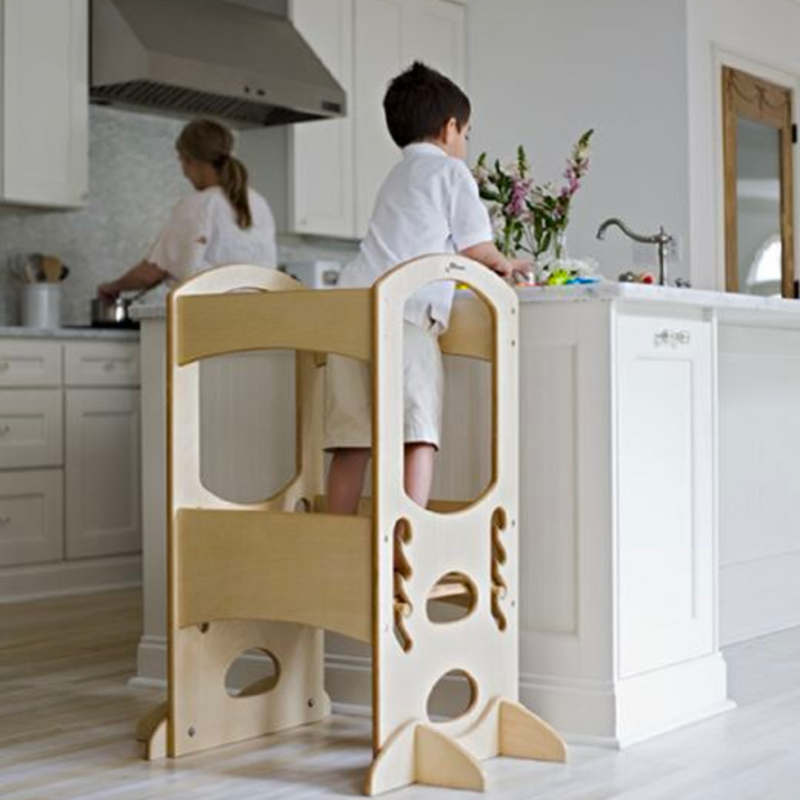 Little Partners The Original Learning Tower Natural 84(L) x 59(W) x 97(H) cm (Furniture Shipping)