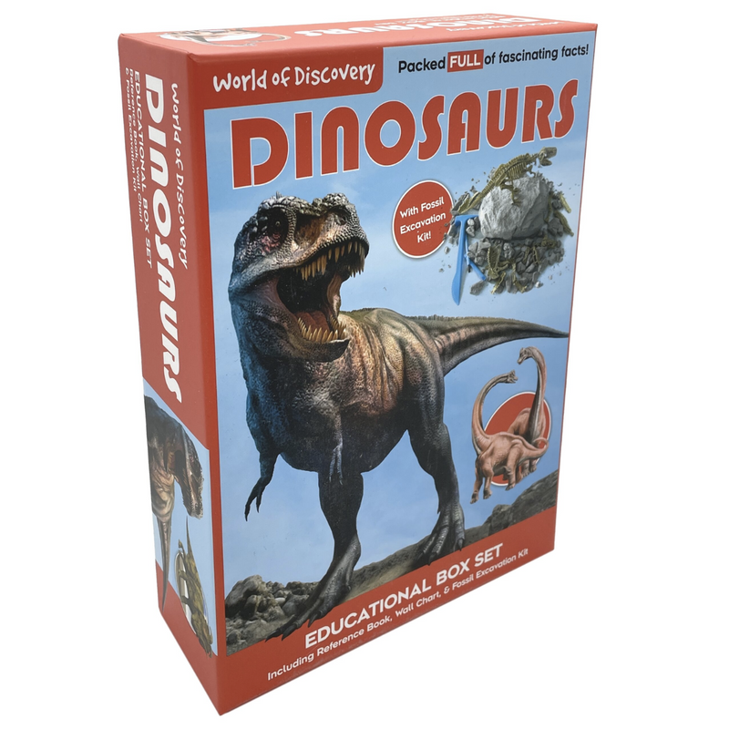 Discover Dinosaur Educational Box Set by World of Discovery Dinosaur toy Early Science STEM Toys Dinosaur and Dragon Theme 6yrs+