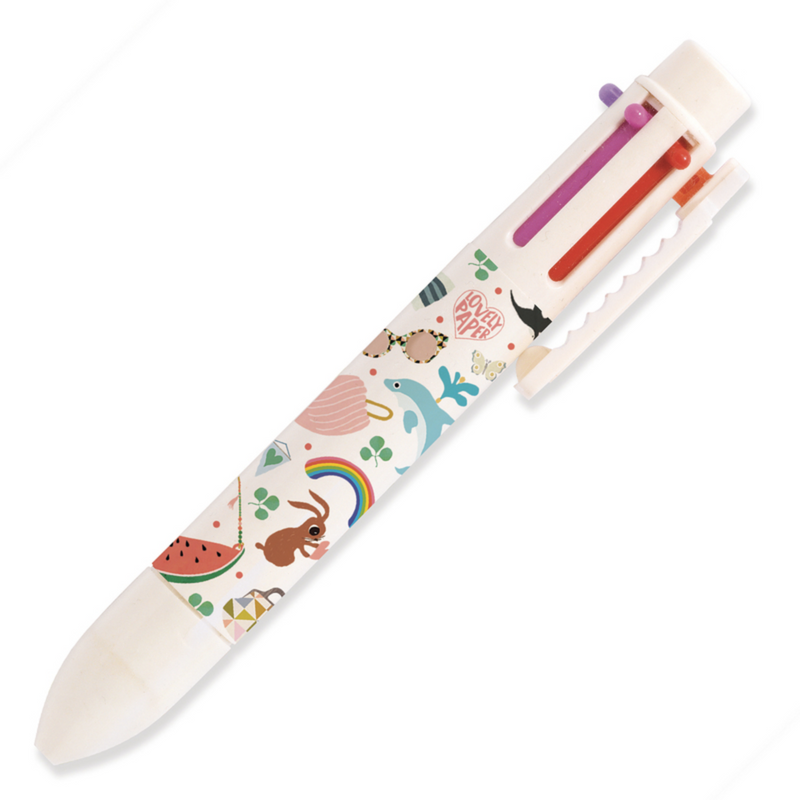 Multicolor Rainbow Pen 6 Colours by Djeco Stationary Art and craft for kids 3yrs+