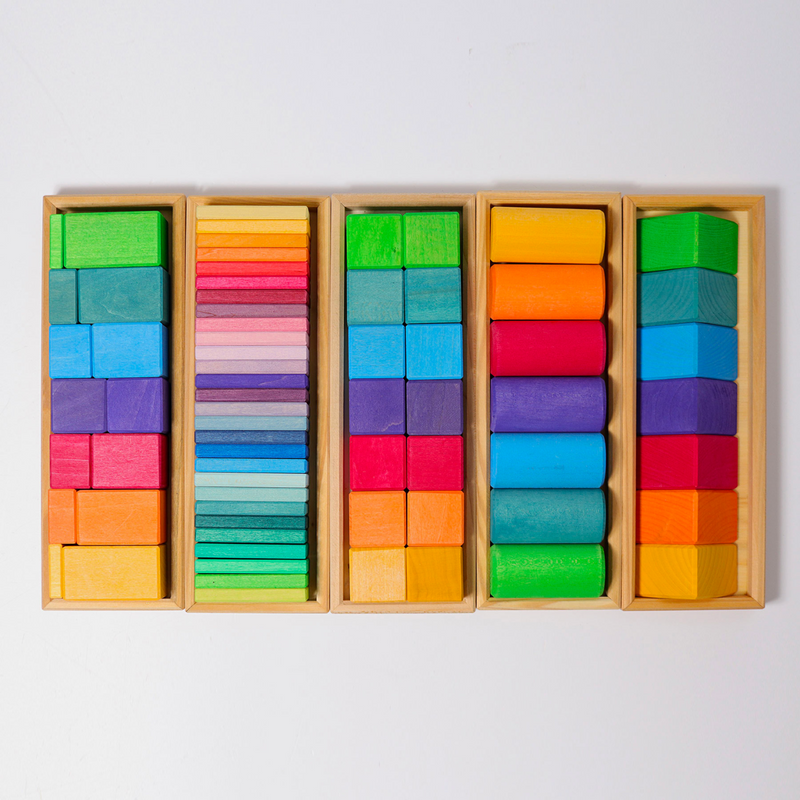 Grimm's Shape and Colours Building Blocks Set 3yrs+